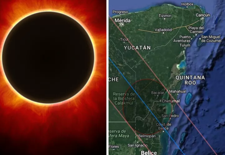 Eclipse solar 2023: En esta zona de Quintana Roo se verá mejor