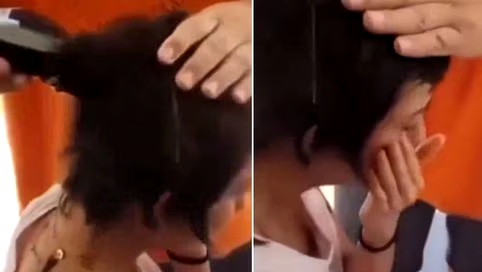 Padre rapa a su hija como castigo por burlarse de una compañera con cáncer y causa polémica; VIDEO