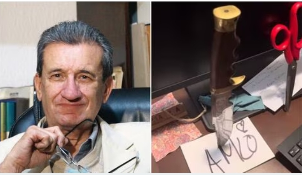 VIDEO Roban casa de Rafael Loret de Mola, papá de Carlos Loret, y dejan amenaza con iniciales “AMLO”