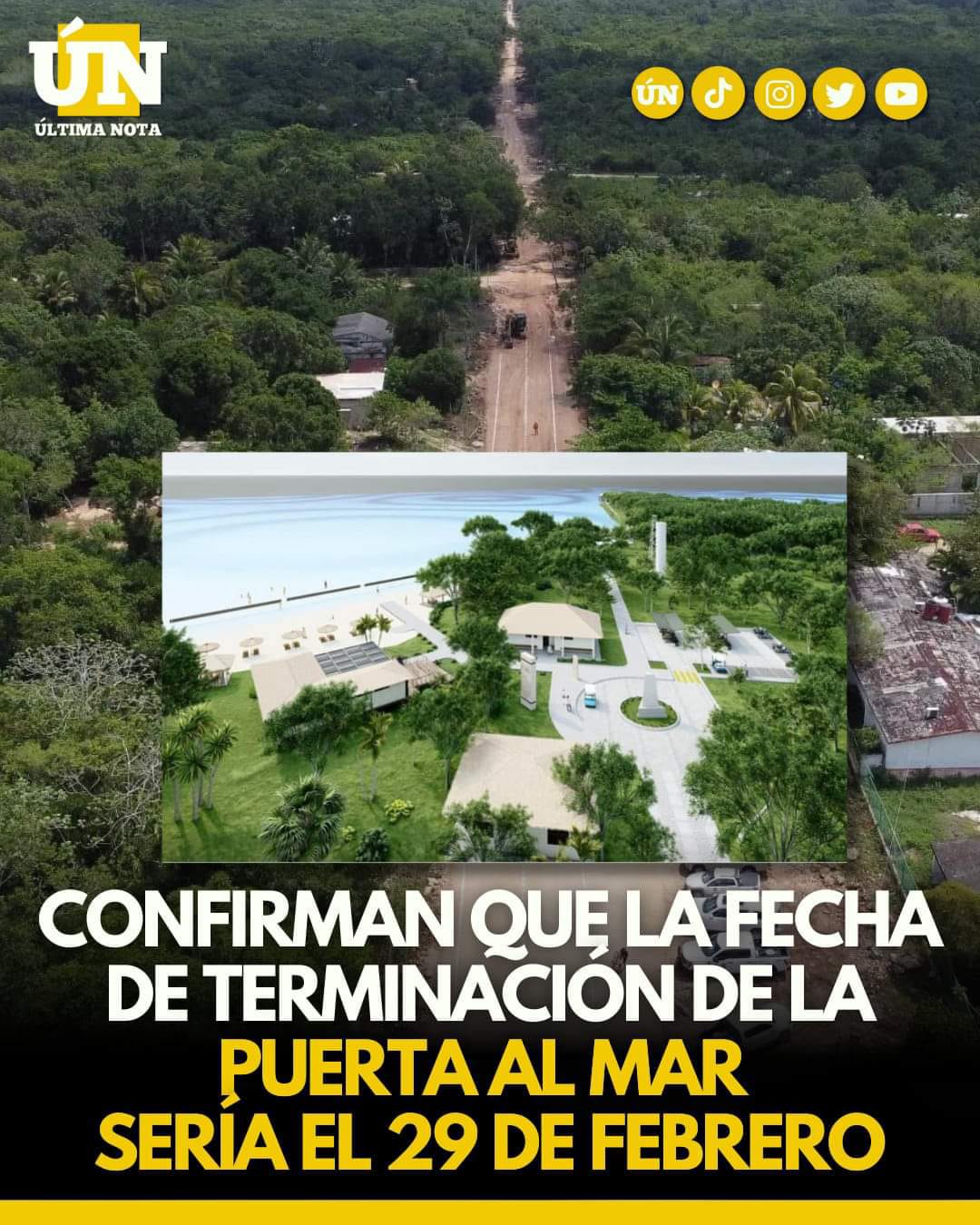 SEDENA confirma que la puerta al mar en Felipe Carrillo Puerto concluirá en febrero