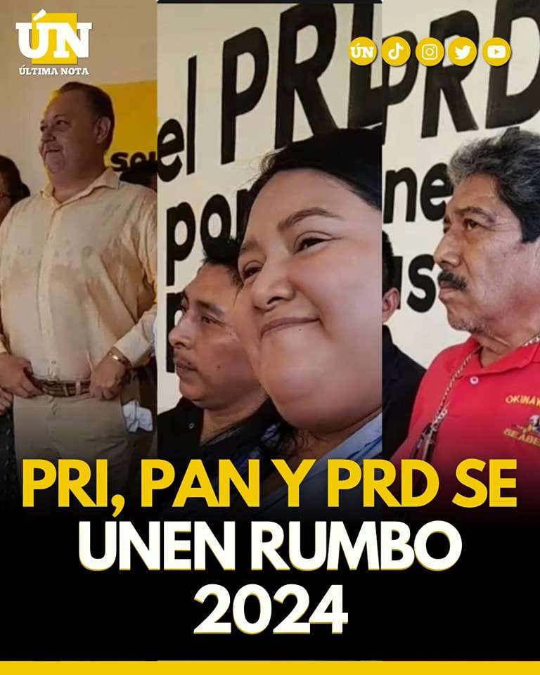 PRD, PAN Y PRI se unen en Carrillo, quieren recuperar la confianza del pueblo