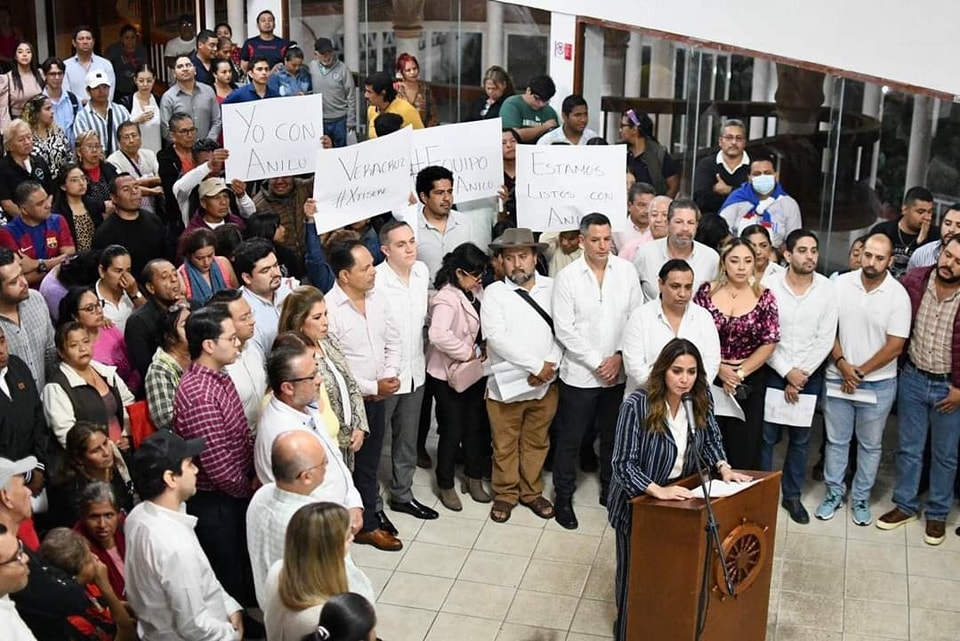 En Veracruz se registró una renuncia masiva de miembros del PRI y se van para a apoyar a Claudia Sheibaum