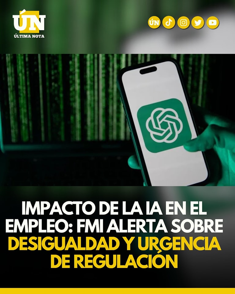 Impacto de la IA en el empleo: FMI alerta desigualdad y urgencia de regulación