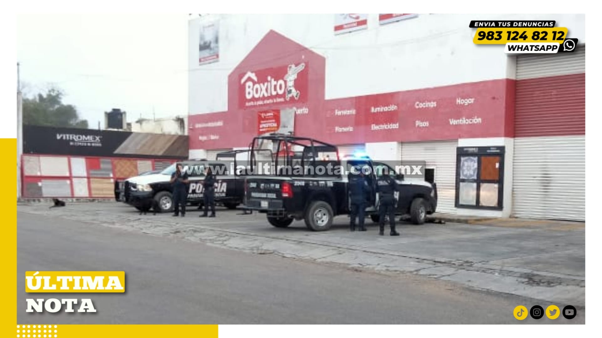 Pegan golpe en boxito