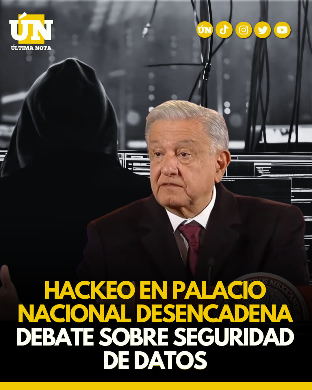 Hackeo en palacio nacional, filtran datos de más de 300 periodistas