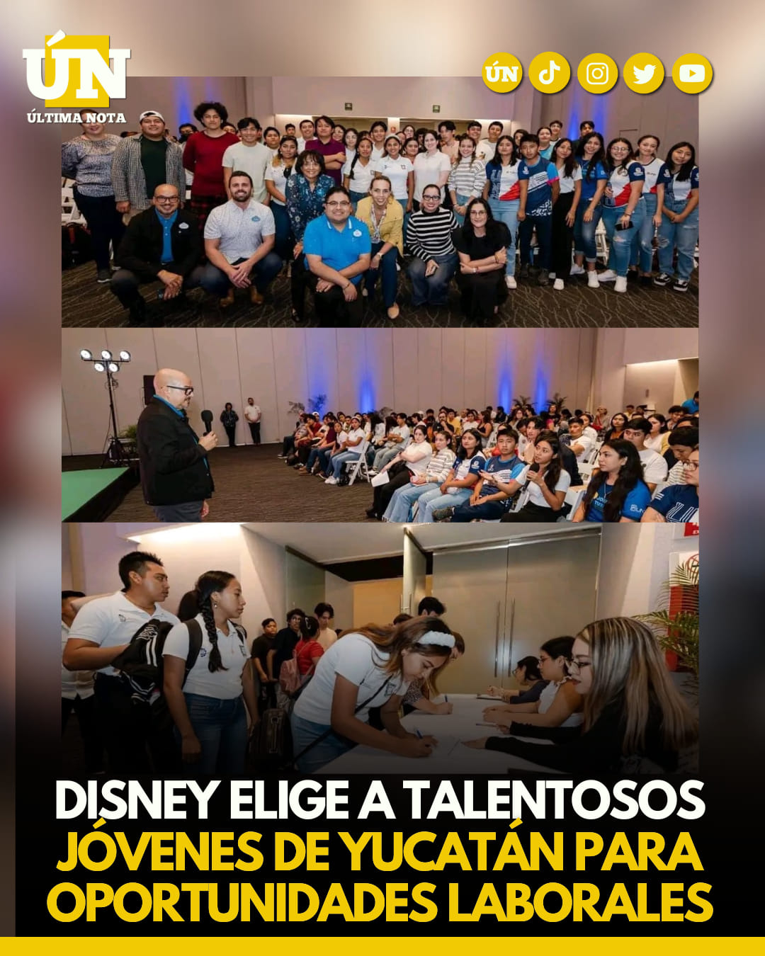 Disney elige a talentosos jóvenes de Yucatán para oportunidades laborales