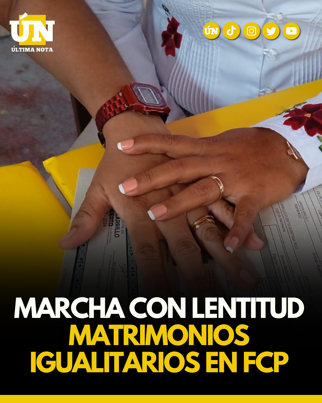 Marcha con lentitud matrimonios igualitarios en FCP
