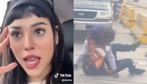 Danna Paola graba brutal pelea entre vendedores en Tijuana: “vivímos una pelea épica”; VIDEO