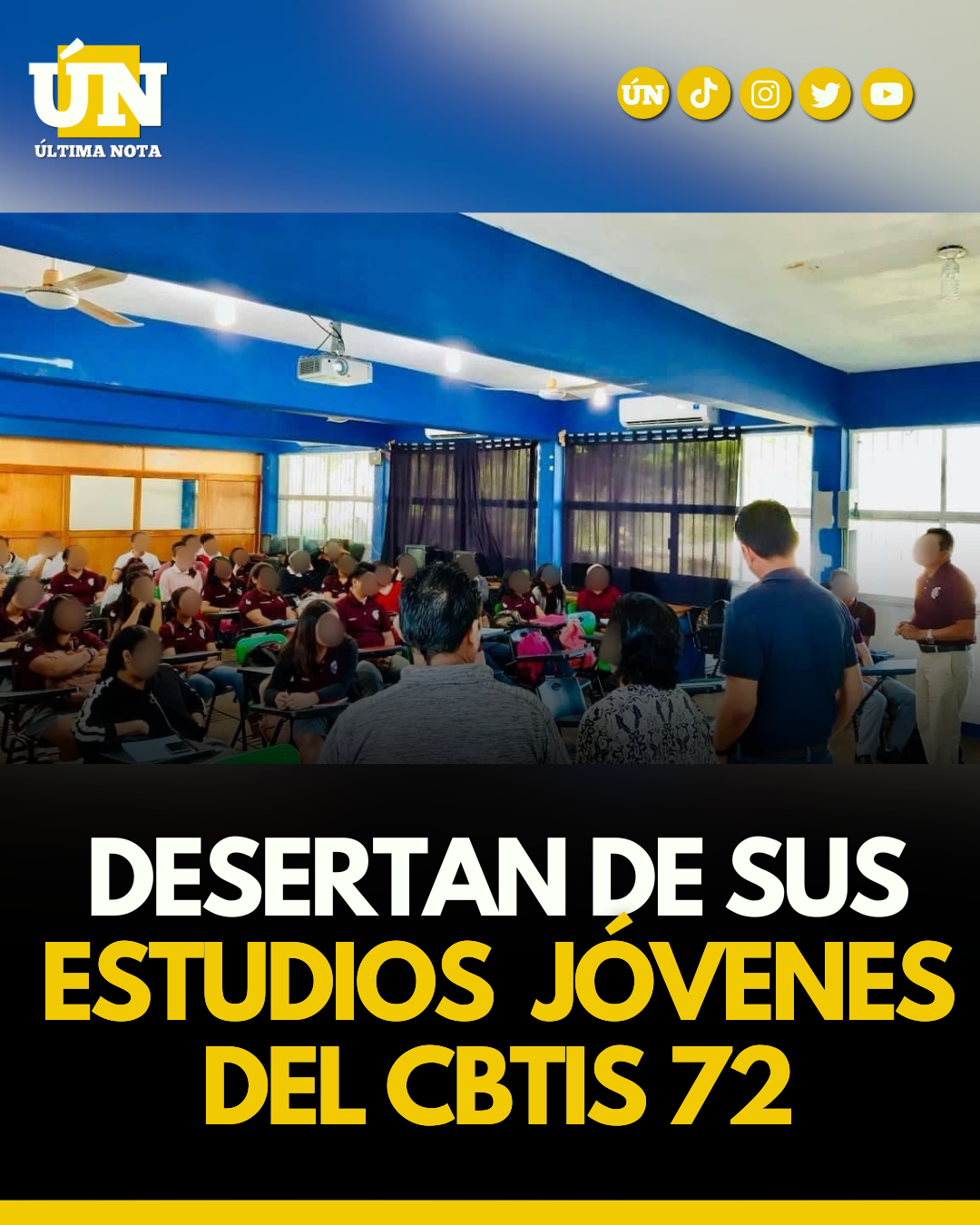Desertan de sus estudios jóvenes del Cbtis 72