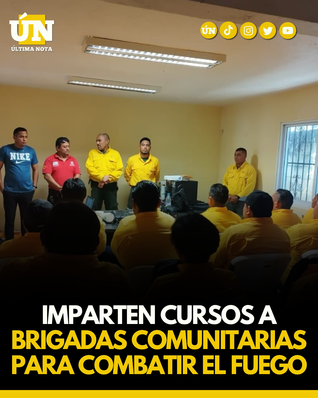 Imparten cursos a brigadas comunitarias para combatir el fuego