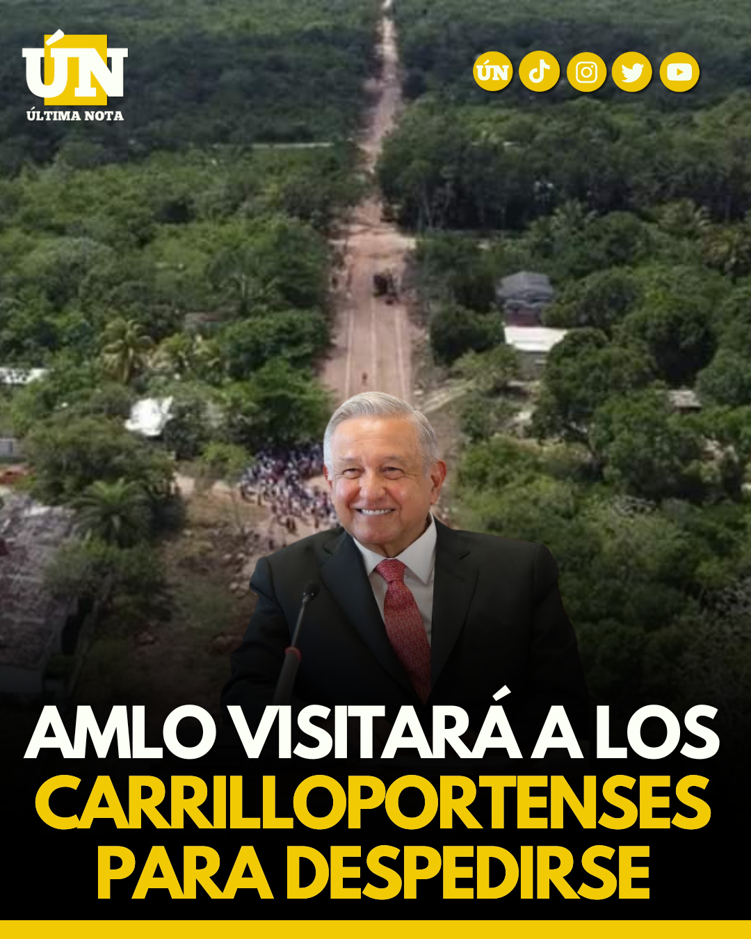 AMLO llegará a Felipe Carrillo Puerto antes de culminar su mandato