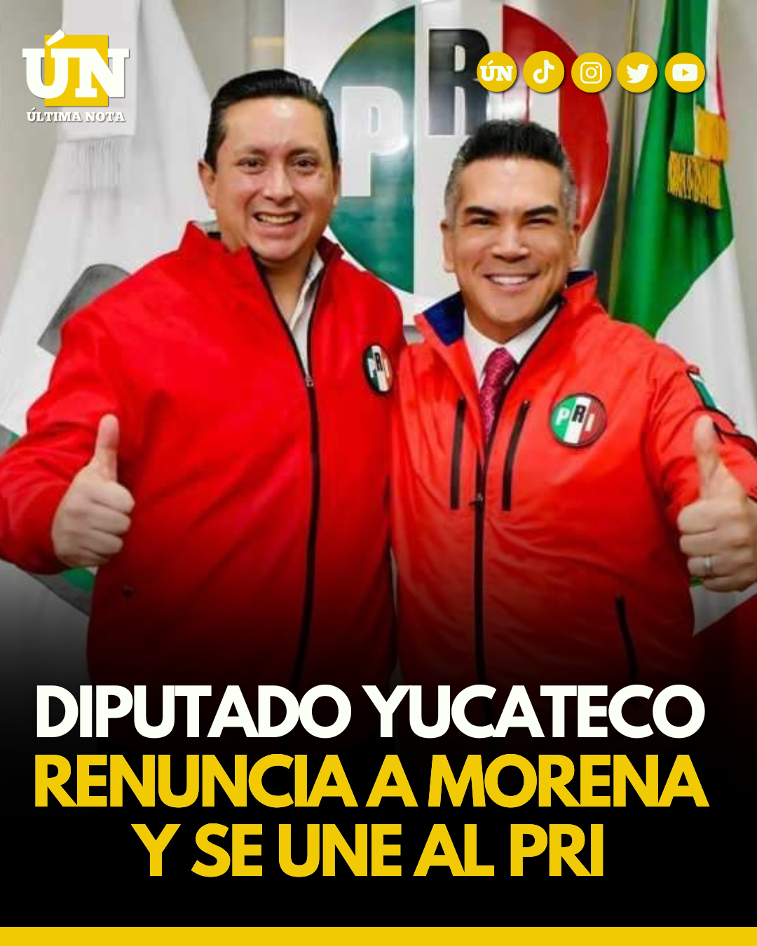 Diputado yucateco renuncia a Morena y se une al PRI