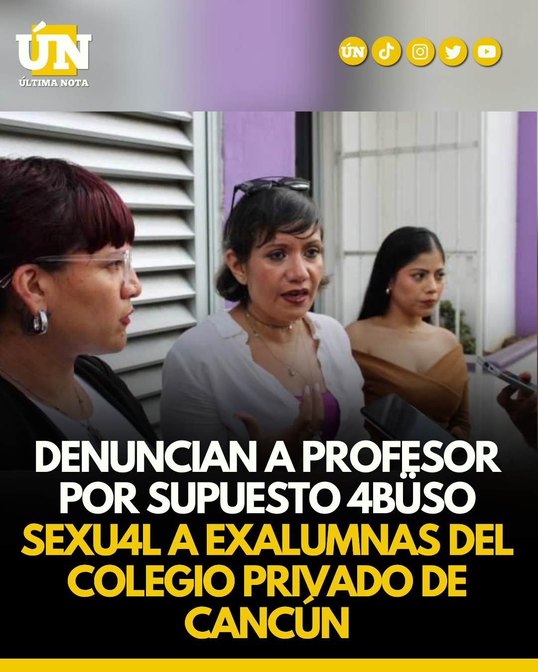 Denuncian a profesor por supuesto 4büso sexu4l a exalumnas del colegio privado de Cancún 