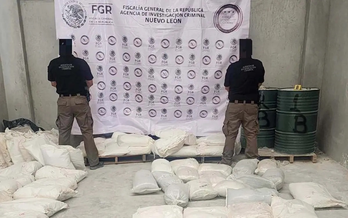 La FGR desmantela un laboratorio de metanfetaminas en Nuevo León