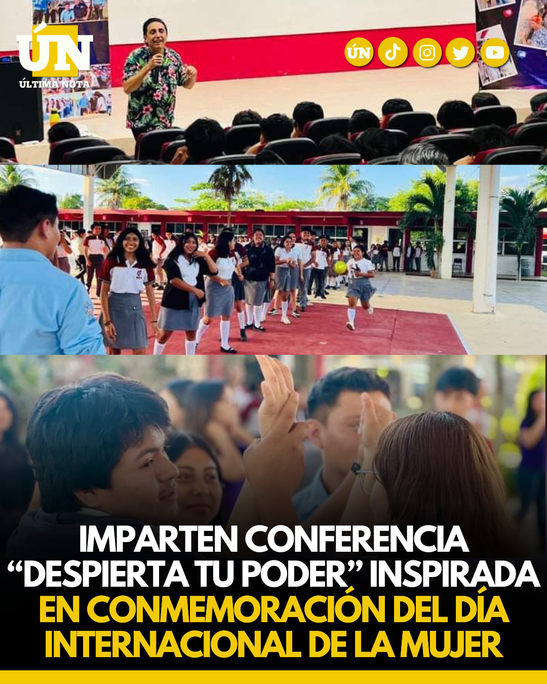 Imparten conferencia “Despierta tu Poder” inspirada en conmemoración del día Internacional de la Mujer