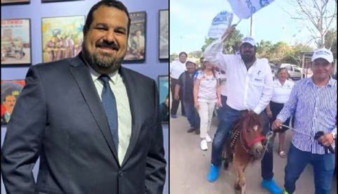 Tunden en redes a candidato del PAN por montar un poni en Yucatán