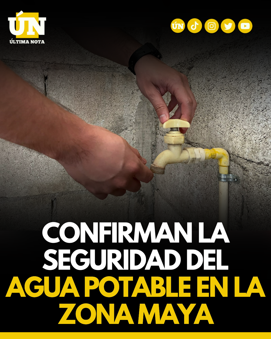 Confirman la seguridad del agua potable en la Zona Maya