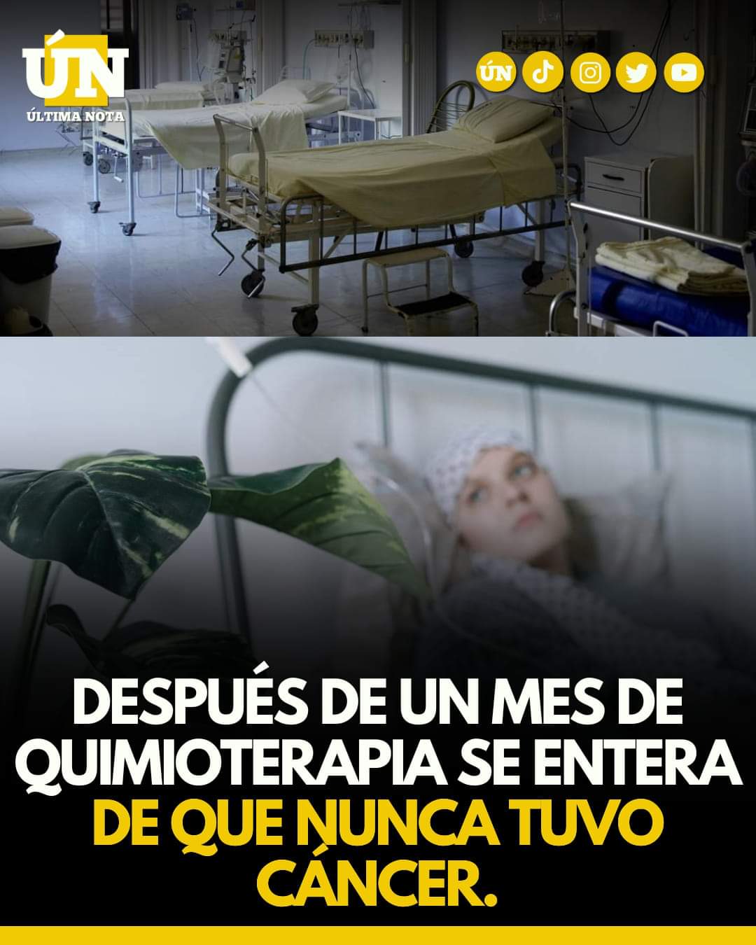 Después de un mes de quimioterapia se entera de que nunca tuvo cáncer.
