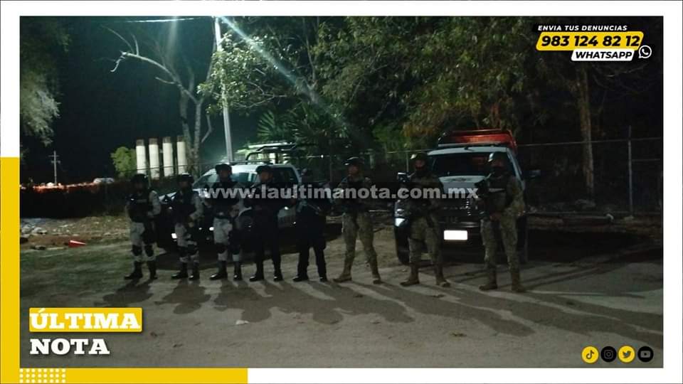 Peinan FCP con operativo policial para mantener la seguridad.