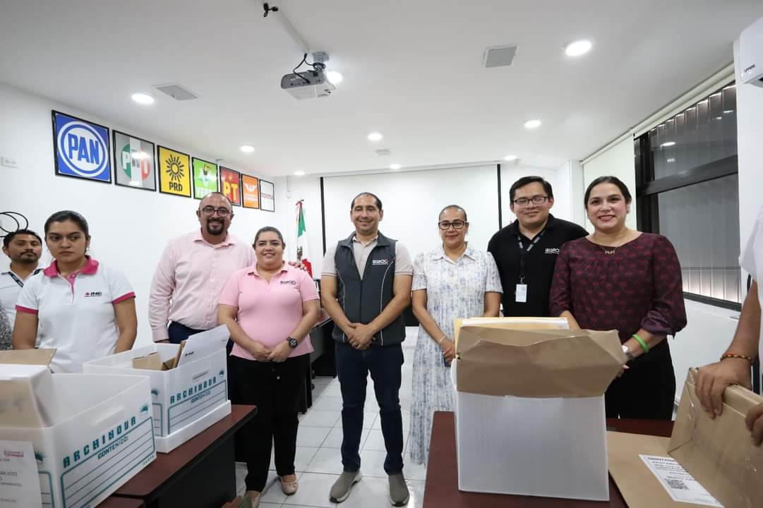 Entrega del Material Electoral de Voto Anticipado en Quintana Roo