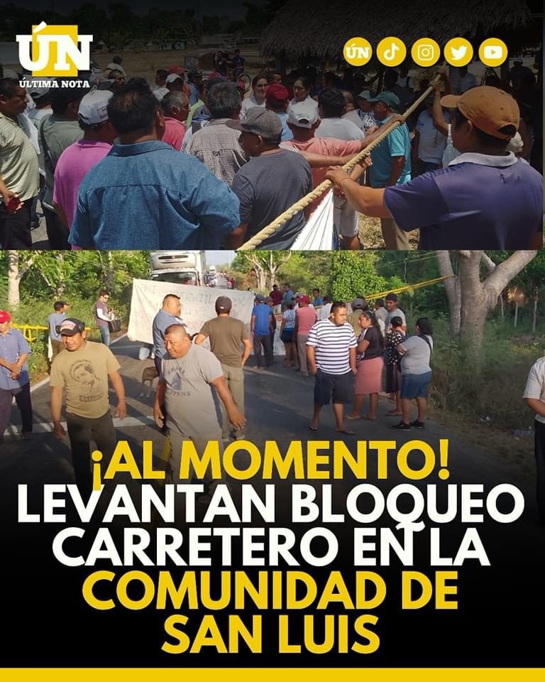 Levantan bloqueo carretero en Carrillo tras diálogo con el Gobierno