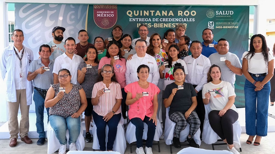 Inicia Mara Lezama, en evento nacional, entrega de credenciales del IMSS Bienestar
