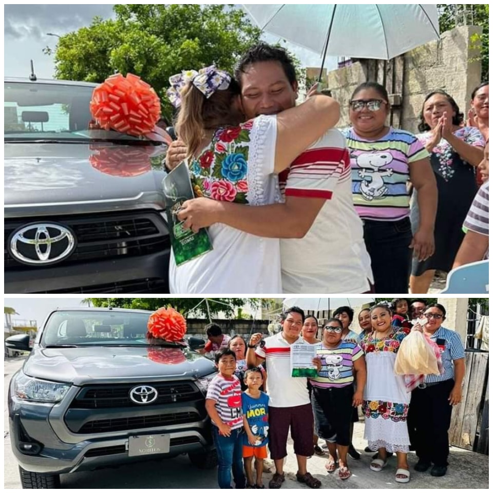 Hombre de la construcción gana una camioneta Hilux Toyota en sorteo