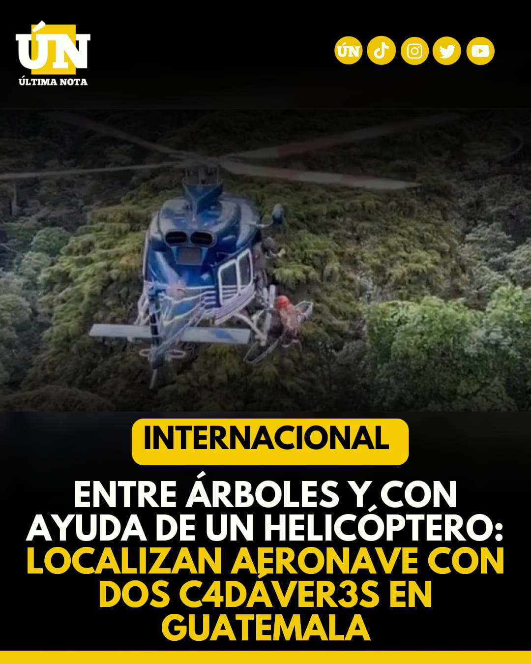 Localizan aeronave con dos c4dáver3s en Guatemala