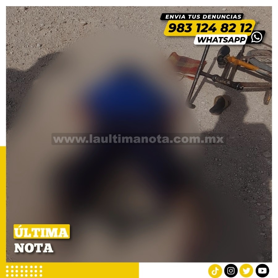 Muer3 hombre en Santa Rosa al caer con su bicicleta