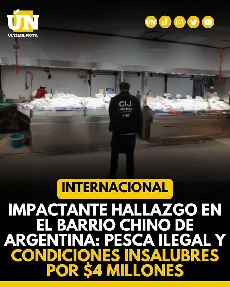 Impactante hallazgo en el barrio Chino: Pesca ilegal y condiciones insalubres por $4 Millones