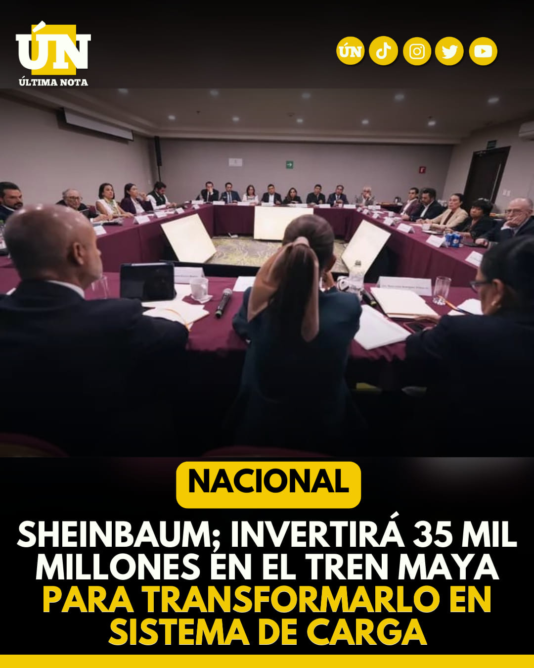 Sheinbaum; Invertirá 35 mil millones en el Tren Maya para transformarlo en sistema de carga