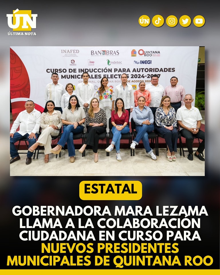 Gobernadora Mara Lezama llama a la colaboración ciudadana en curso para nuevos presidentes municipales de Quintana Roo