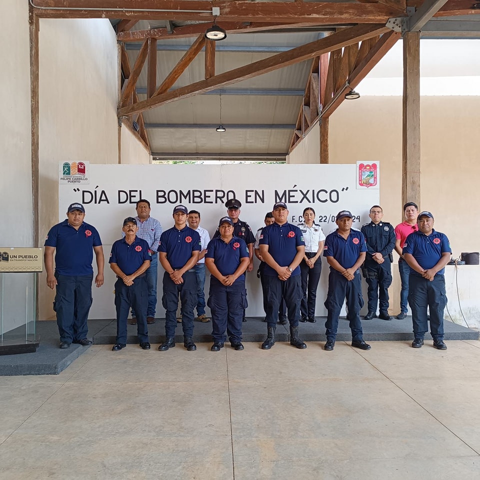 Ayuntamiento de Felipe Carrillo Puerto reconoce heróico servicio de las y los bomberos