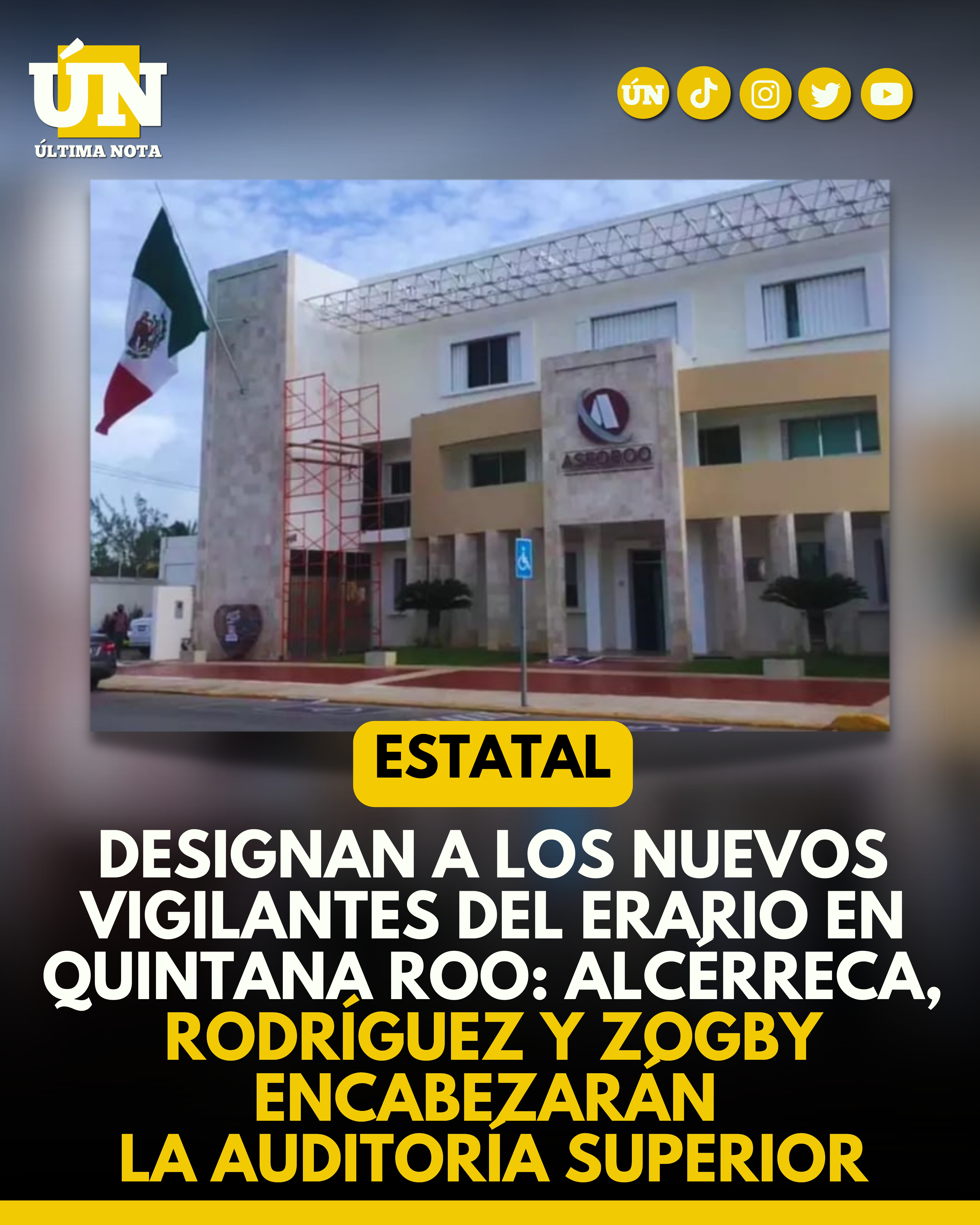 Designan a los nuevos vigilantes del Erario en Quintana Roo: Alcérreca, Rodríguez y Zogby encabezarán la auditoría superior