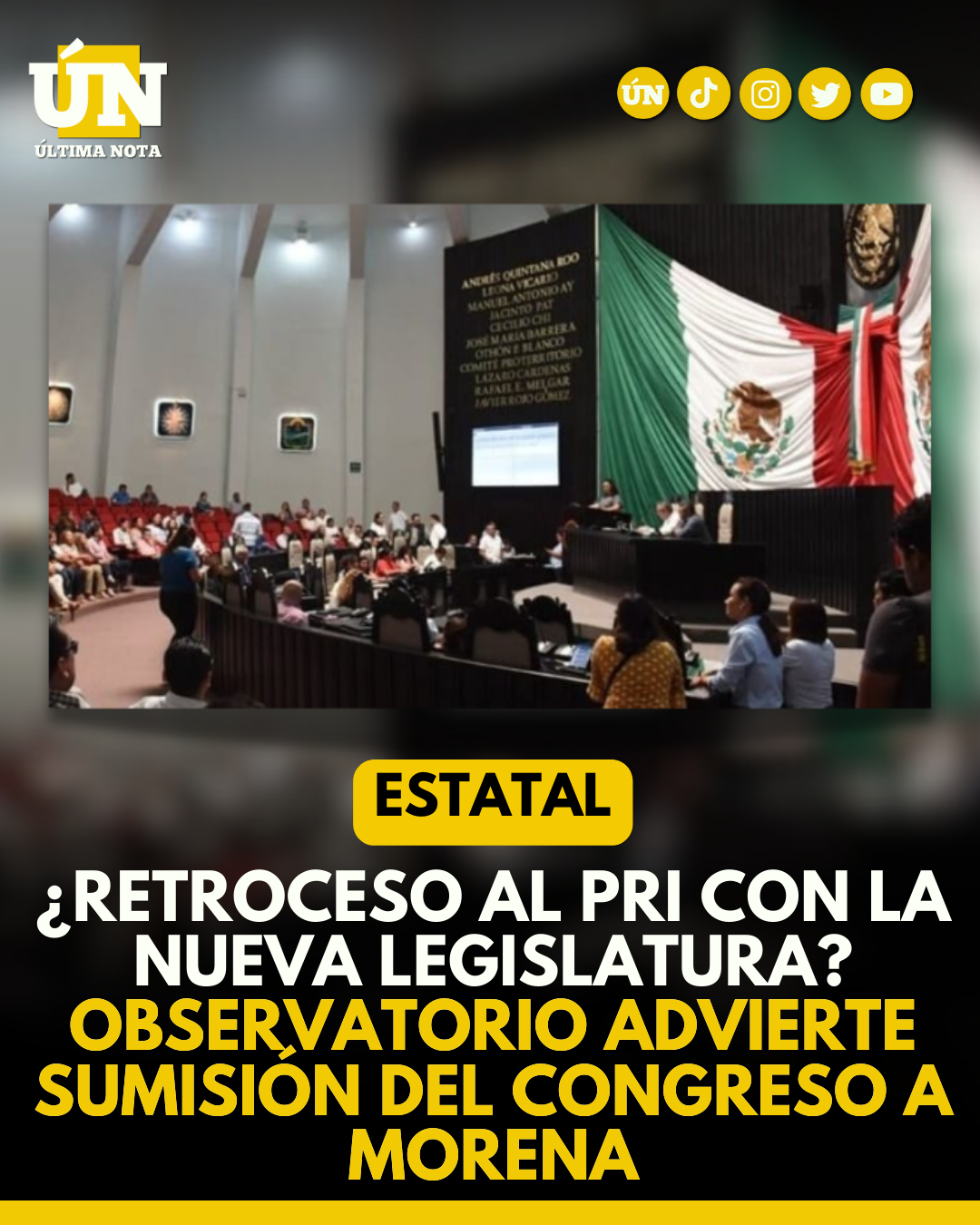 ¿Retroceso al PRI con la nueva legislatura? Observatorio advierte sumisión del congreso a Morena #Estatal
