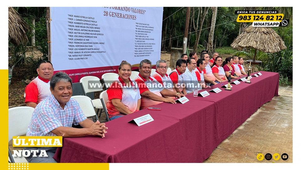 Celebran el 30 Aniversario de la Escuela Telesecundaria Pedro Balam Ku en Polyuc #Local