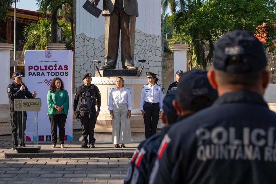 Mary Hernández pasa lista a Policía Municipal y ratifica compromiso con la seguridad