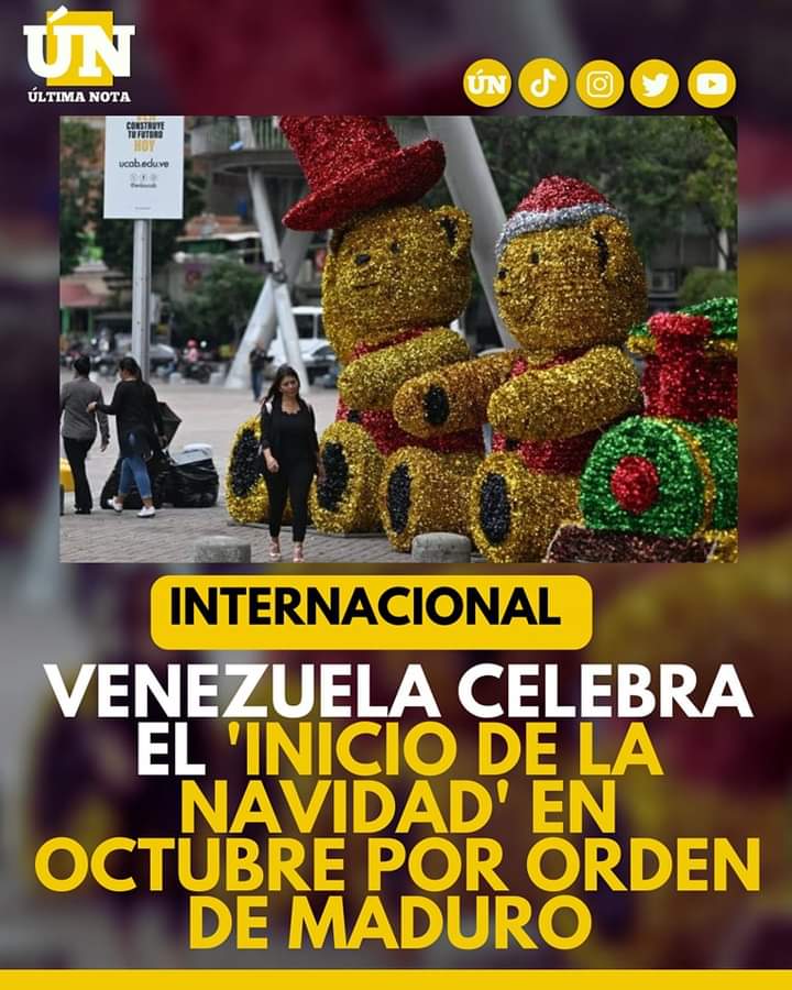 Venezuela celebra el ‘inicio de la Navidad’ en octubre por orden de Maduro