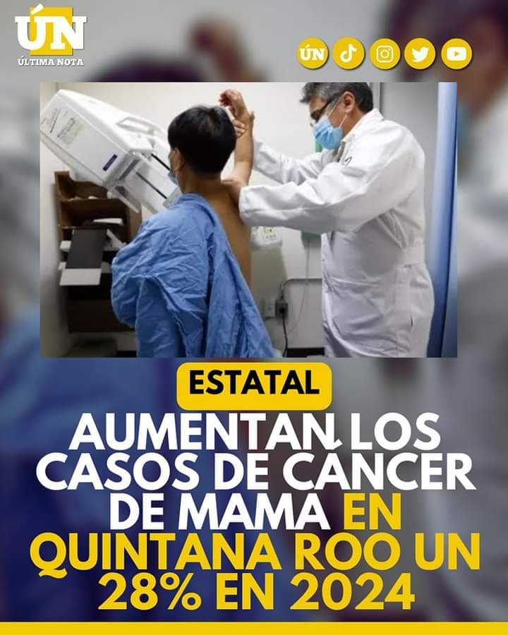 Aumentan los casos de cáncer de mama en Quintana Roo un 28% en 2024