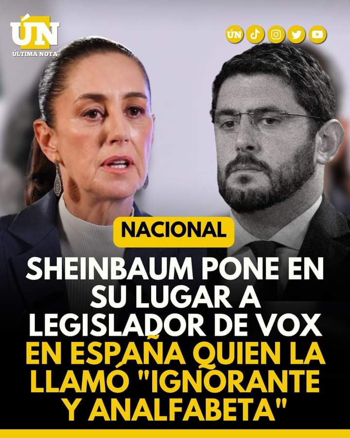 Claudia Sheinbaum responde con firmeza a ataques de Vox: ‘El perdón de la corona española es un deber histótico’
