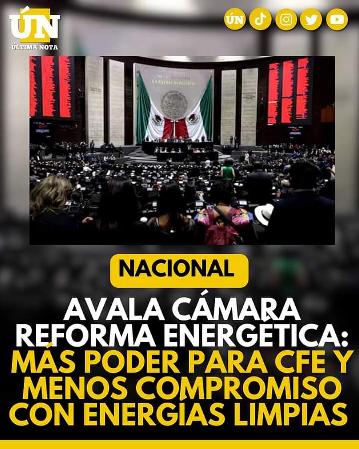 Avalan reforma energética: CFE toma control y desaparece obligación de generar energías limpias
