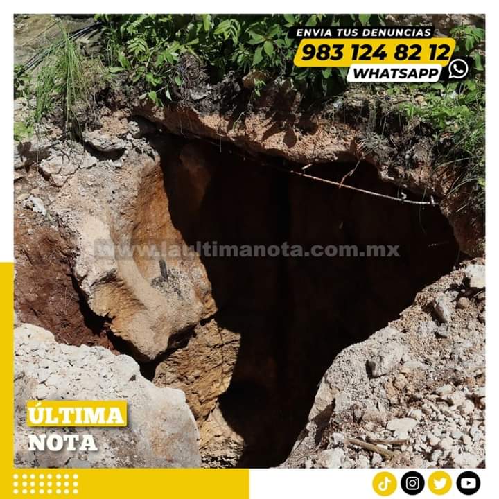 Descartan socavón en la colonia Jesús Martínez Ross de Felipe Carrillo Puerto