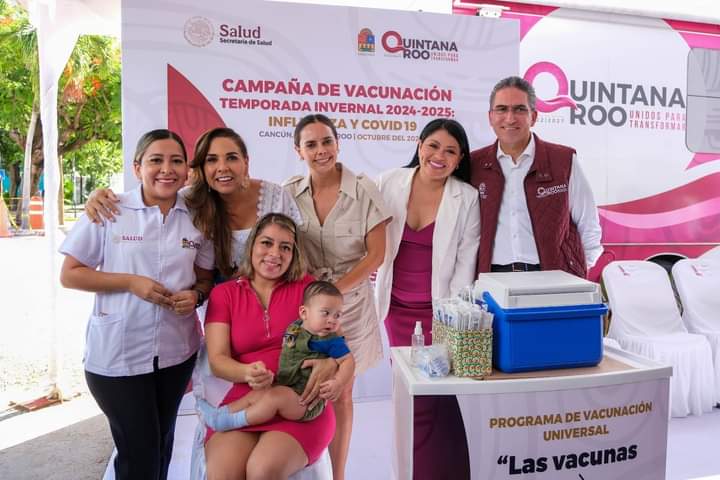 Mara Lezama Inaugura campaña Nacional de Vacunación Temporada Invernal 2024-2025