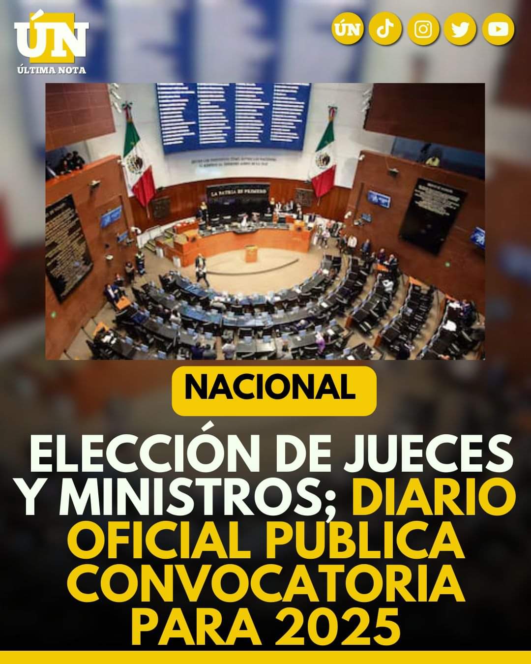 Convocatoria para la Elección de Jueces y Ministros en 2025