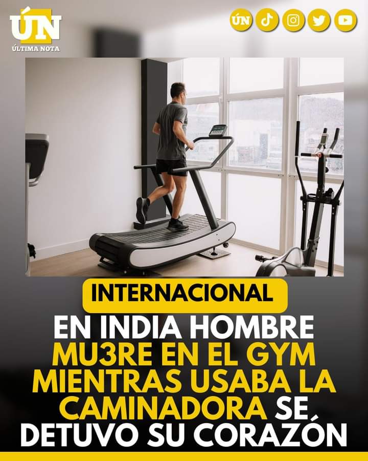 Tragedia en el Gimnasio Hombre Mu3re de Ataque Cardíaco Mientras Usaba la Caminadora