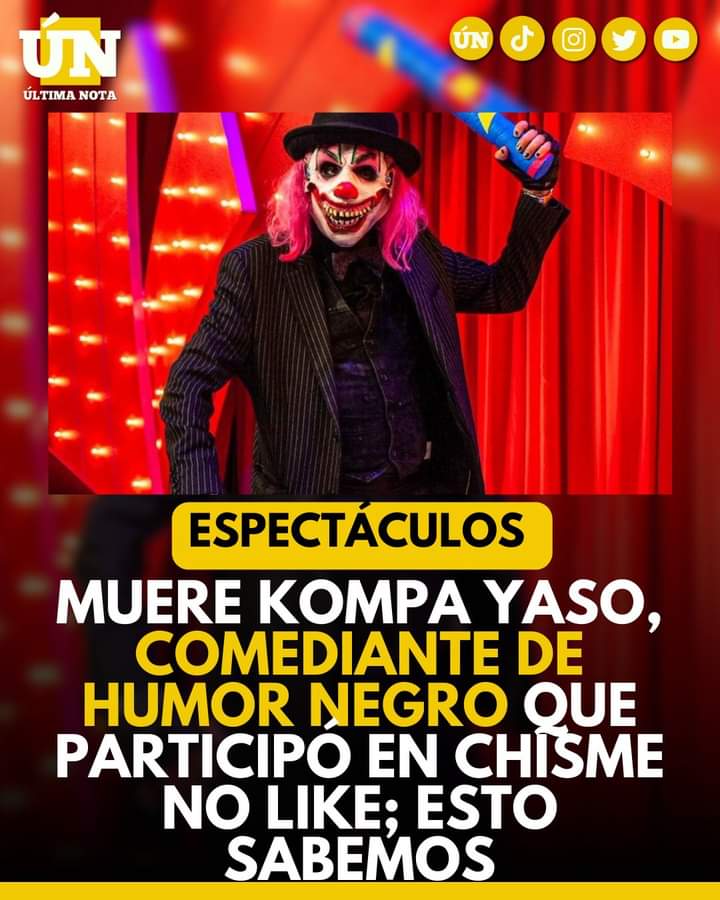 Luto en el Mundo del Espectáculo Fallece Kompa Yaso, Comediante de Humor Negr0.