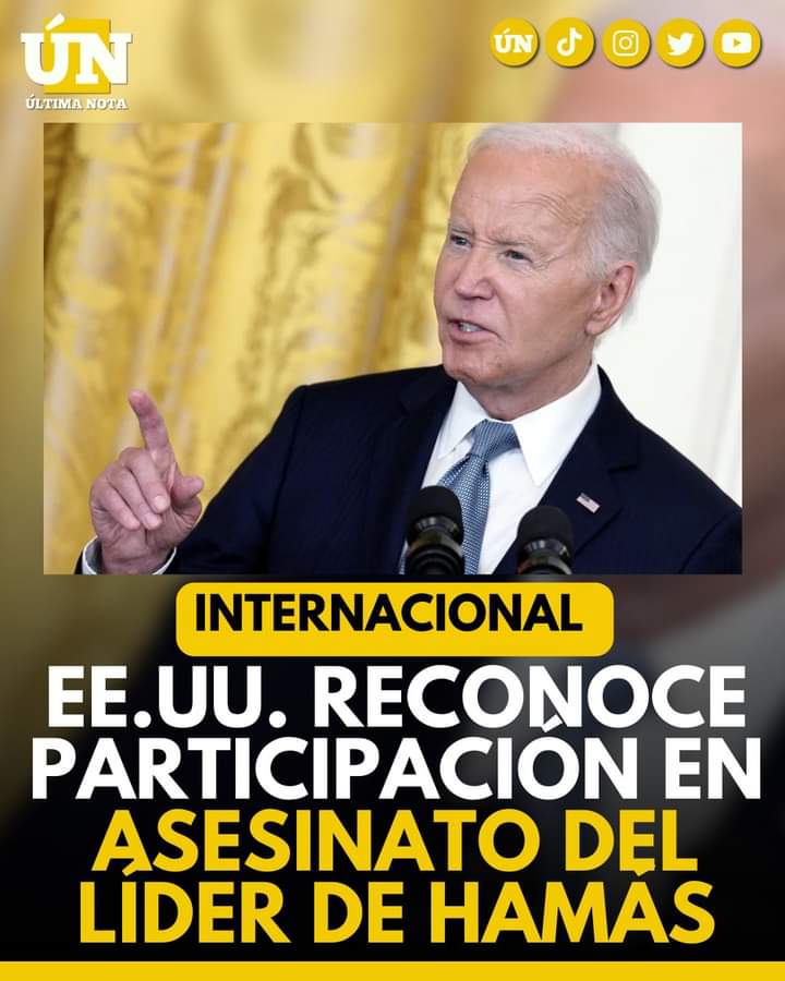 EE.UU. Reconoce Participación en As3sinato del Líder de Hamás