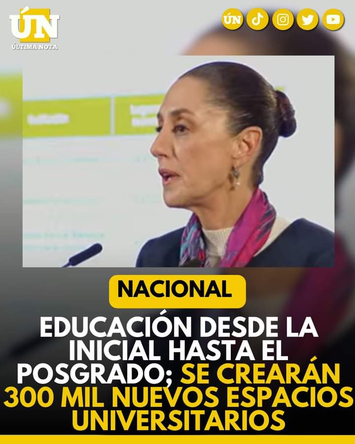 Claudia Sheinbaum Pardo Anuncia Nuevos Espacios Universitarios