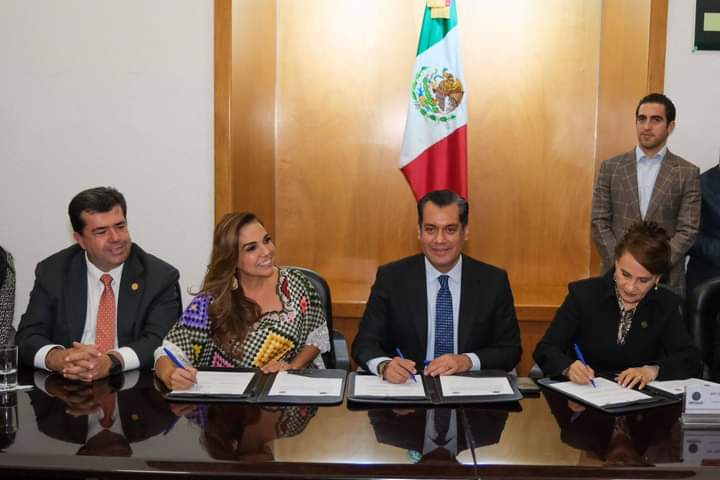 Mara Lezama firma convenio de colaboración con la Cámara de Diputados por el bienestar de las y los quintanarroenses.
