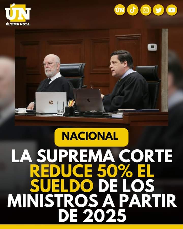 La Suprema Corte Reduce 50 El Salario De Los Ministros A Partir De